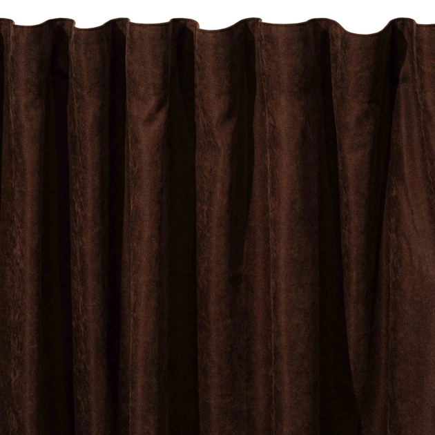 Штора Ardesto мікровелюр 100% поліестер, 150х270 см коричневий (ART1010BR) - picture 3