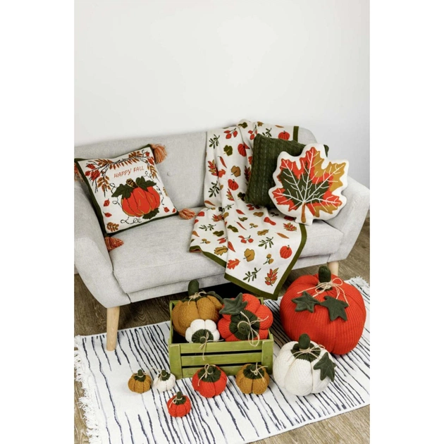 Наволочка Прованс декоративна в'язана Happy Fall Гарбуз 45х45 (029744) - picture 3