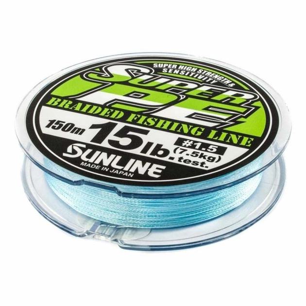 Шнур Sunline New Super PE 150м (блакитн.) #0.8/0.148мм 8LB/4кг (1658.08.82) - изображение 1