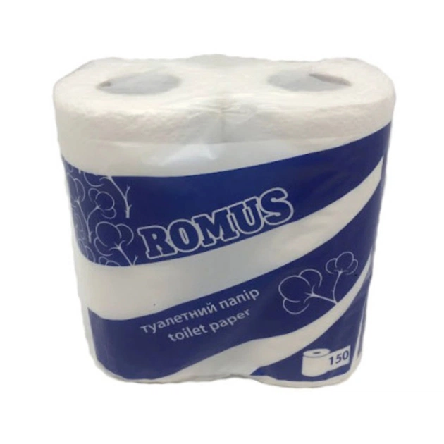 Туалетная бумага Romus 2 слоя 4 рулона (4820266290818) - изображение 1