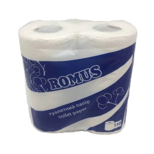 Туалетная бумага Romus 2 слоя 4 рулона (4820266290818) изображение 1