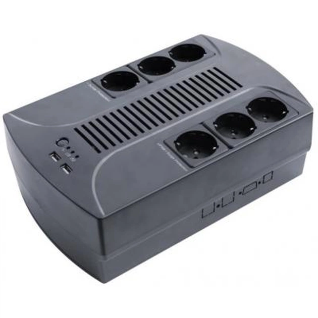 Пристрій безперебійного живлення LogicPower 650VA-6PS (4324) - зображення 1