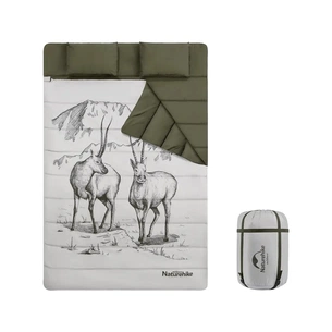 Спальний мішок Naturehike двомісний із подушками NH21MSD06 Green (6927595795330) зображення 1
