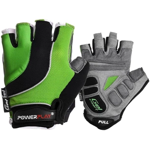 Велорукавиці PowerPlay 5037 Black/Green S (5037_S_Green) зображення 1