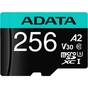 Карта пам'яті ADATA 256GB microSD class 10 UHS-I U3 V30 A2 Premier Pro SD 6.0 (AUSDX256GUI3V30SA2-RA1) - зменшене зображення 1