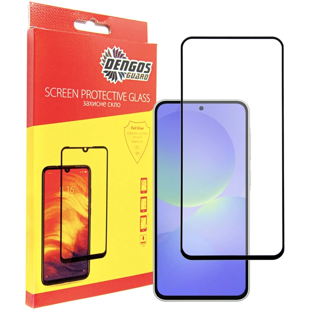 Стекло защитное Dengos Full Glue Samsung Galaxy A36 5G (black) (TGFG-387) - изображение 1
