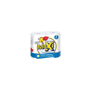Туалетная бумага Maxi Household Ромашка 3 слоя 4 рулона (8011728070048) изображение 1