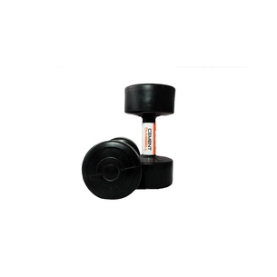 Гантельный набор LiveUp Cement Dumbell чорний 2х5кг LS2003-5 (2016052500250) изображение 1