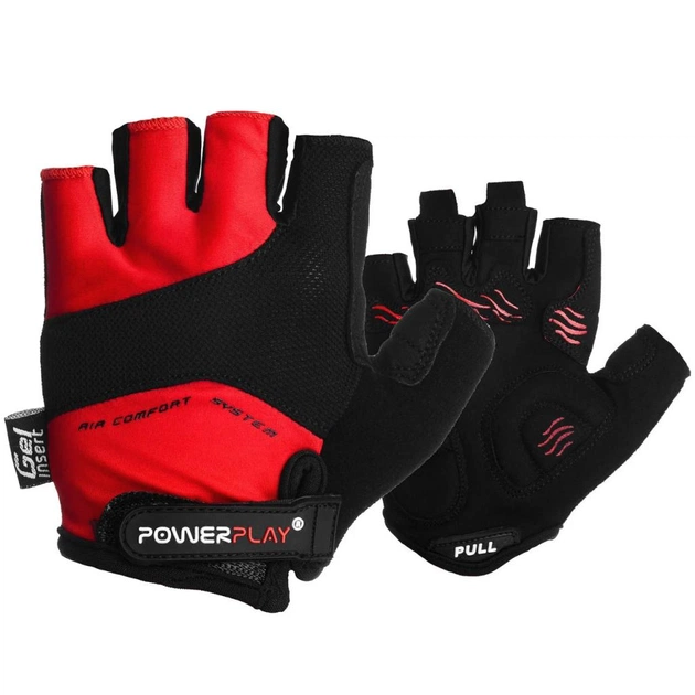 Велорукавиці PowerPlay 5013 Red M (5013D_M_Red) - зображення 1