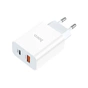 Зарядний пристрій HOCO C97A 1xUSB-C PD20W + 1xUSB QC3.0 White (6931474766076) - зменшене зображення 4