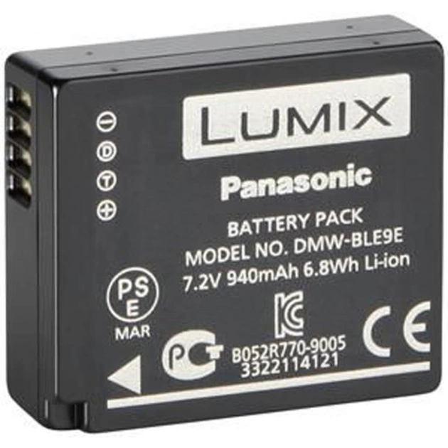 Акумулятор до фото/відео Panasonic DMW-BLE9E для Lumix: DMC-GF3/DMC-GF5 (DMW-BLE9E) - зображення 1