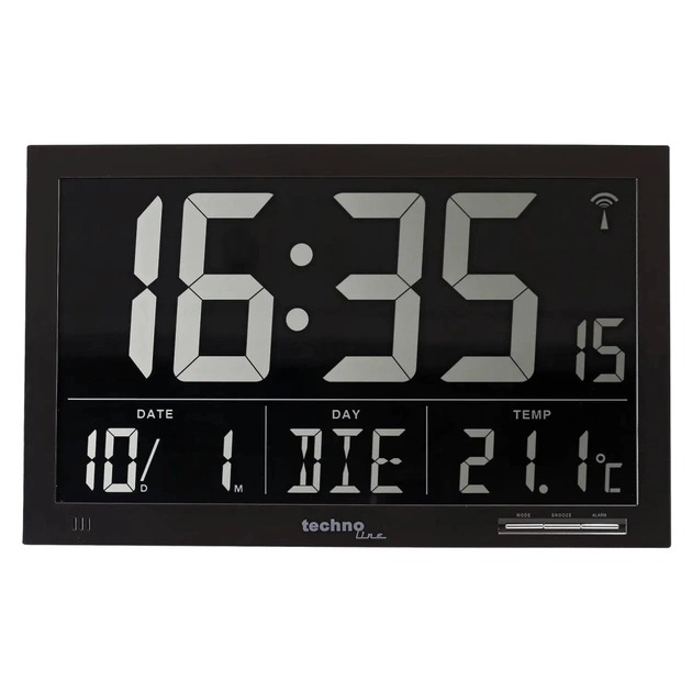 Настільний годинник Technoline Black (WS8007) (DAS301207) - зображення 1