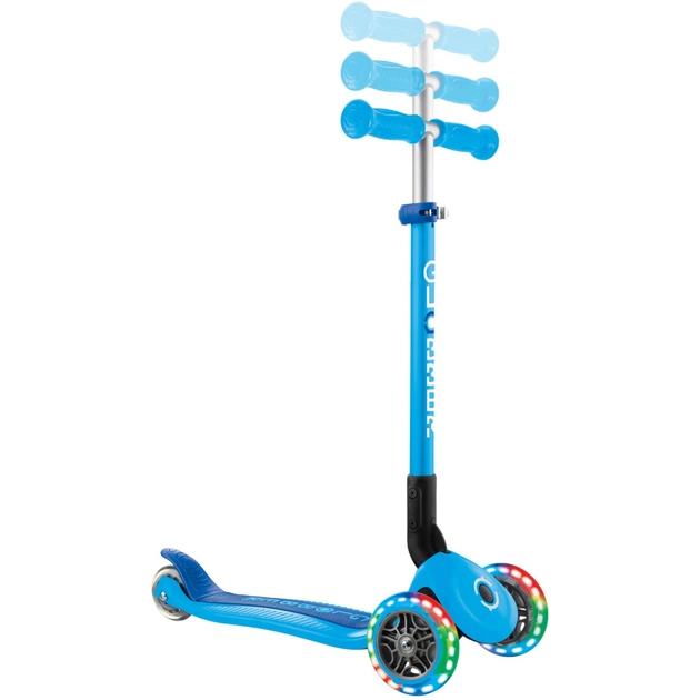 Самокат Globber серії Primo Foldable Lights блакитний Колеса з підсвічуванням (432-101-3) - зображення 7