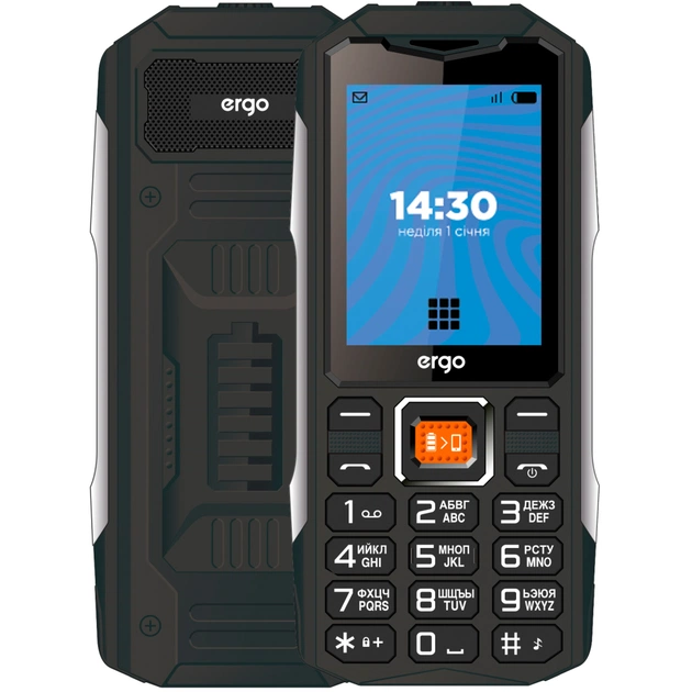 Мобильный телефон Ergo E242 Black - изображение 1