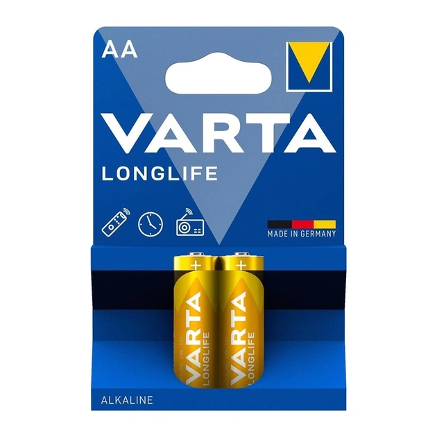 Батарейка Varta AA Longlife щелочная * 2 (04106101412) - изображение 1