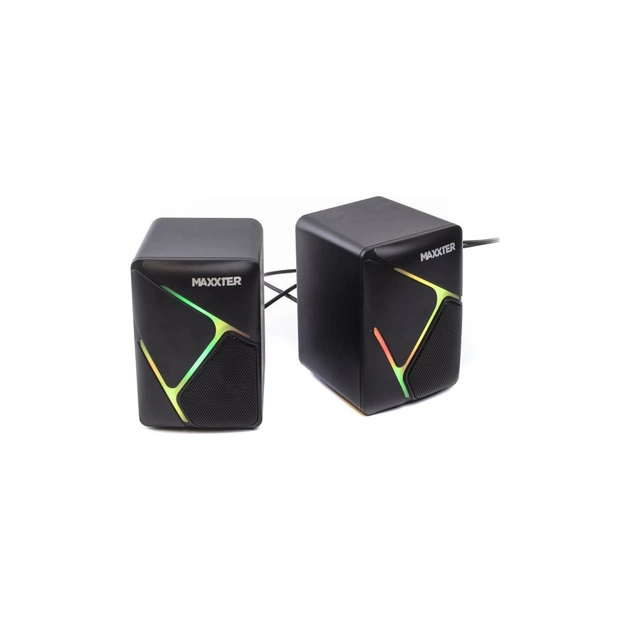 Акустична система Maxxter CSP-U004RGB USB Black (CSP-U004RGB) - зображення 1