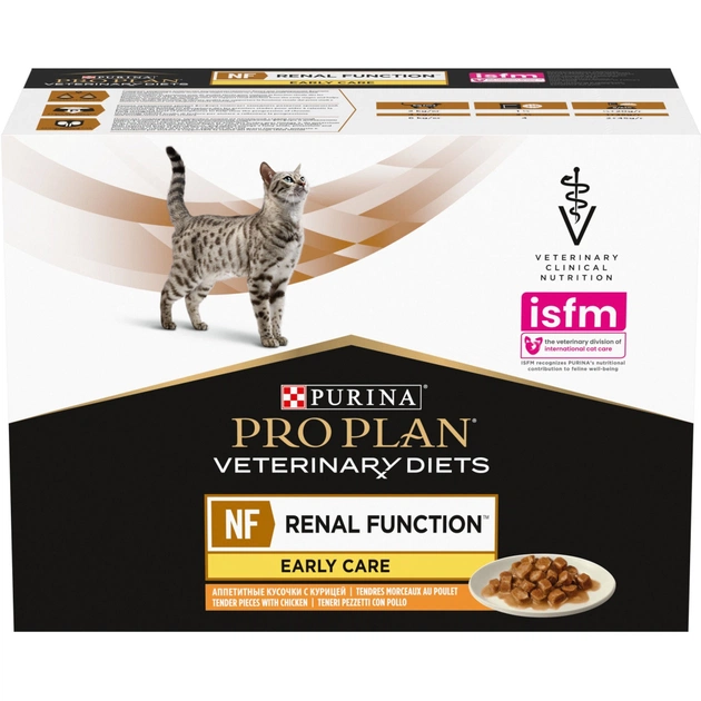 Вологий корм для кішок Purina Pro Plan Veterinary Diets NF Renal Function Early Care З куркою 10 x 85 г (7613287873934) - picture 3