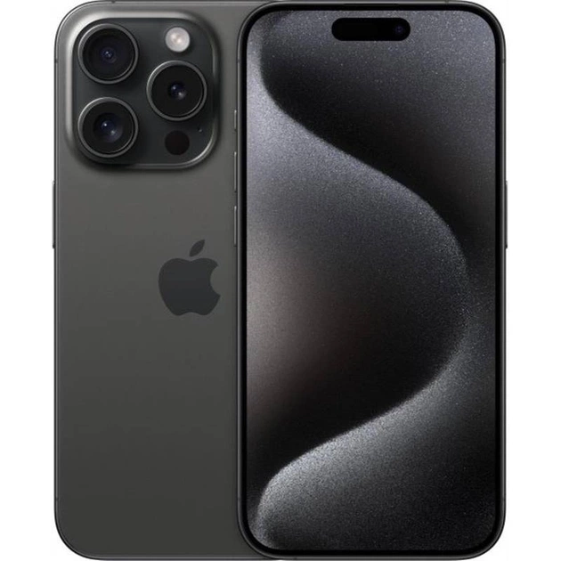 Смартфон Apple iPhone 15 Pro 128GB e-Sim Black Titanium (Восстановленный / Близкий к идеальному) - изображение 1
