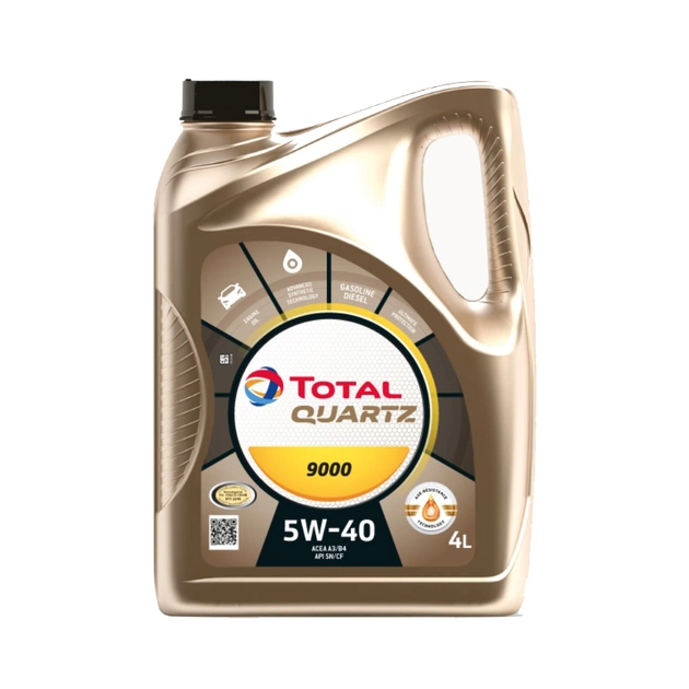 Моторное масло Total QUARTZ 9000 5W-40 4л - изображение 1