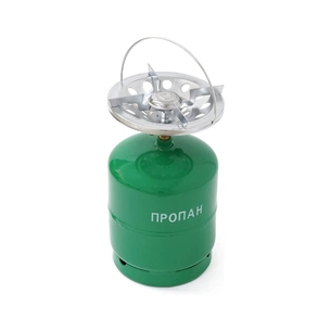 Побутовий газовий балон Voltronic GL-7.2 3кг (7,2л) + пальник 20354 Green (GB/GL-7.2G) зображення 1