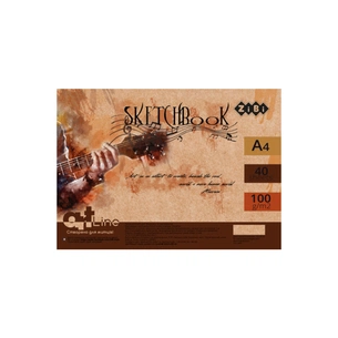 Альбом для малювання ZiBi А4, Скетчбук ART Line 40 аркушів, пружина білий блок (ZB.1486) зображення 1