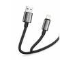 Дата кабель USB 2.0 AM to Lightning 2.0m 3A zinc alloy braided black ColorWay (CW-CBUL099-BK) - уменьшенное изображение 2
