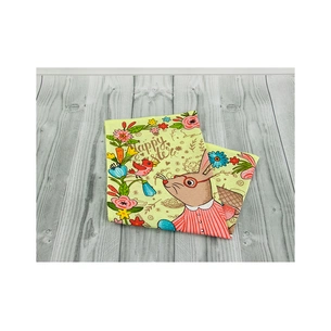 Рушник Руно вафельний набивний Великдень салатовий 45х60 см (205.15_Великдень салатовий_1) зображення 1