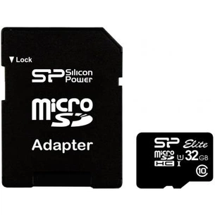Карта пам'яті Silicon Power 32GB microSD Class 10 UHS-ISDR (SP032GBSTHBU1V10SP) зображення 1