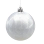 Ялинкова іграшка Chomik пластикові кульки 3 шт, 8см, сріблясті (5900779893870_1) - зменшене зображення 2