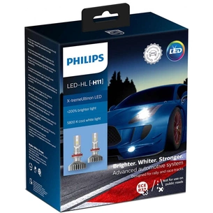 Автолампа Philips H11 X-treme Ultinon LED +200%, 2 шт/компл. (11362XUX2) зображення 1