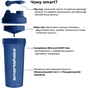 Шейкер спортивний SmartShake Lite 1000ml Glossy-Navy Blue (10611402) - зменшене зображення 5