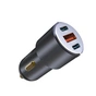 Зарядний пристрій XO CC45 1 USB QC 3.0 + 2 Type-C PD (60W) Black (XO-CC45-BK) - зменшене зображення 2