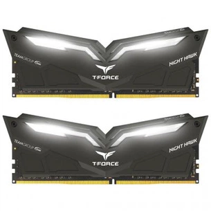 Модуль пам'яті для комп'ютера DDR4 32GB (2x16GB) 2666 MHz T-Force Night Hawk Black LED/Whi Team (THWD432G2666HC15BDC01) зображення 1