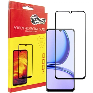 Скло захисне Dengos Full Glue Realme C51 (black) (TGFG-348) зображення 1