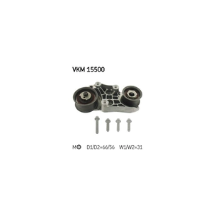 Натягувач ременя з роликом SKF VKM 15500 зображення 1