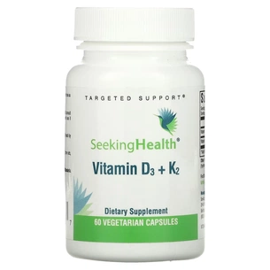 Вітамін Seeking Health Вітамін D3+K2, 5000 МО та 100 мкг, Vitamin D3+K2, 60 вегетаріанських ка (SKH-52136) зображення 1