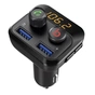 FM модулятор Grand-X 98GRX MegaBass, Bluetooth V5.0 MicroSD, 2USB , MegaBass, han (98GRX) - уменьшенное изображение 6