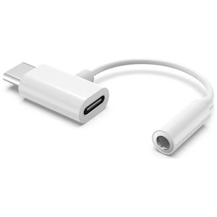 Перехідник Type-C to Type-C Jack 3.5mm white AC-202 XoKo (XK-AC-202-WH) зображення 1