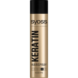 Лак для волосся Syoss Keratin (фіксація 4) 400 мл (5201143155182) изображение 1