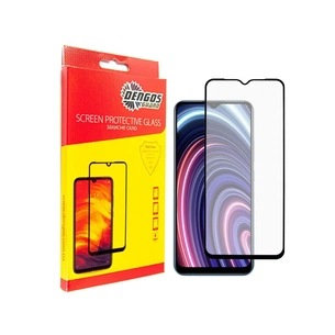 Скло захисне Dengos Full Glue Realme C21y (black) (TGFG-196) зображення 1
