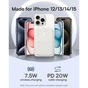 Батарея універсальна Baseus MagPro 5000mAh 20W, White (PPCXZ05) (P10064100222-00) - зменшене зображення 4