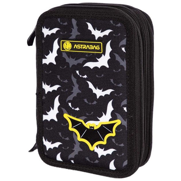 Пенал Astrabag AC31 Night bats з наповненням, 46 предметів (503022018) - изображение 1
