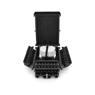 Муфта оптична Merlion 4 вводи, до 4-х касет, до 96 зварок в два слої, матеріал ABS (ML-OP-F203) picture 1