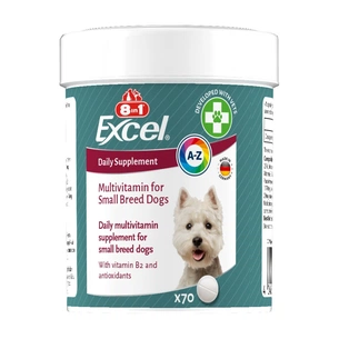 Витамины для собак 8in1 Excel Multi Vitamin Small Breed мультивитамин 70 шт (4048422183990) изображение 1
