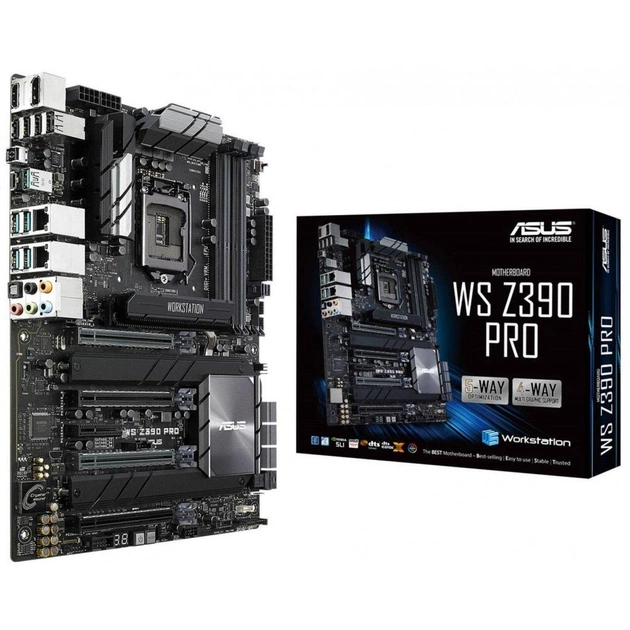 Серверна материнська плата ASUS WS Z390 PRO - зображення 1