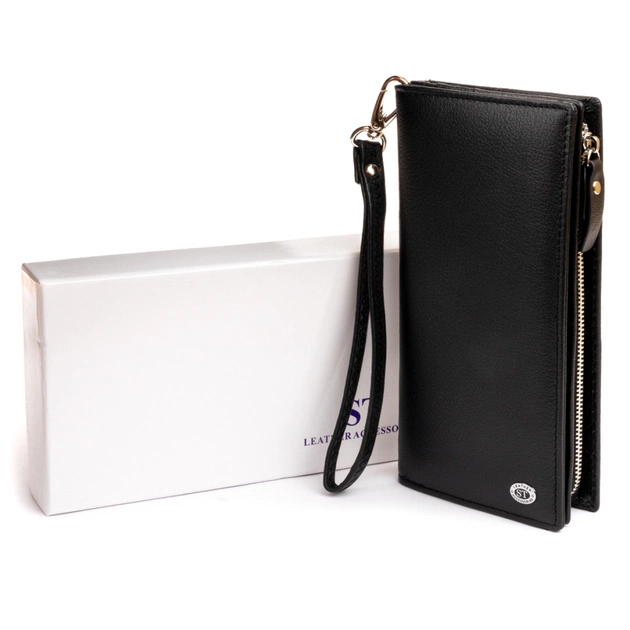 Кошелек ST Leather Кожаный женский Черный (19274) - изображение 9