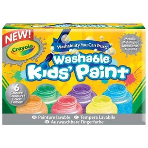 Акварельні фарби Crayola 6 баночок зі фарбами, що змиваються (54-5000) зображення 1