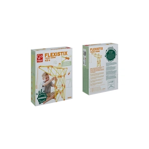 Конструктор Hape Flexistix Кран 94 деталі бамбуковий (E5562) зображення 1