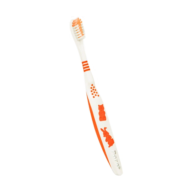Детская зубная щетка Paro Swiss junior мягкая Оранжевая (7610458007426-orange) - изображение 1