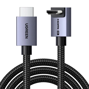 Кабель мультимедийный HDMI M to HDMI M 2.0m 8K60Hz 48Gbps braided black Ugreen (85169) изображение 1